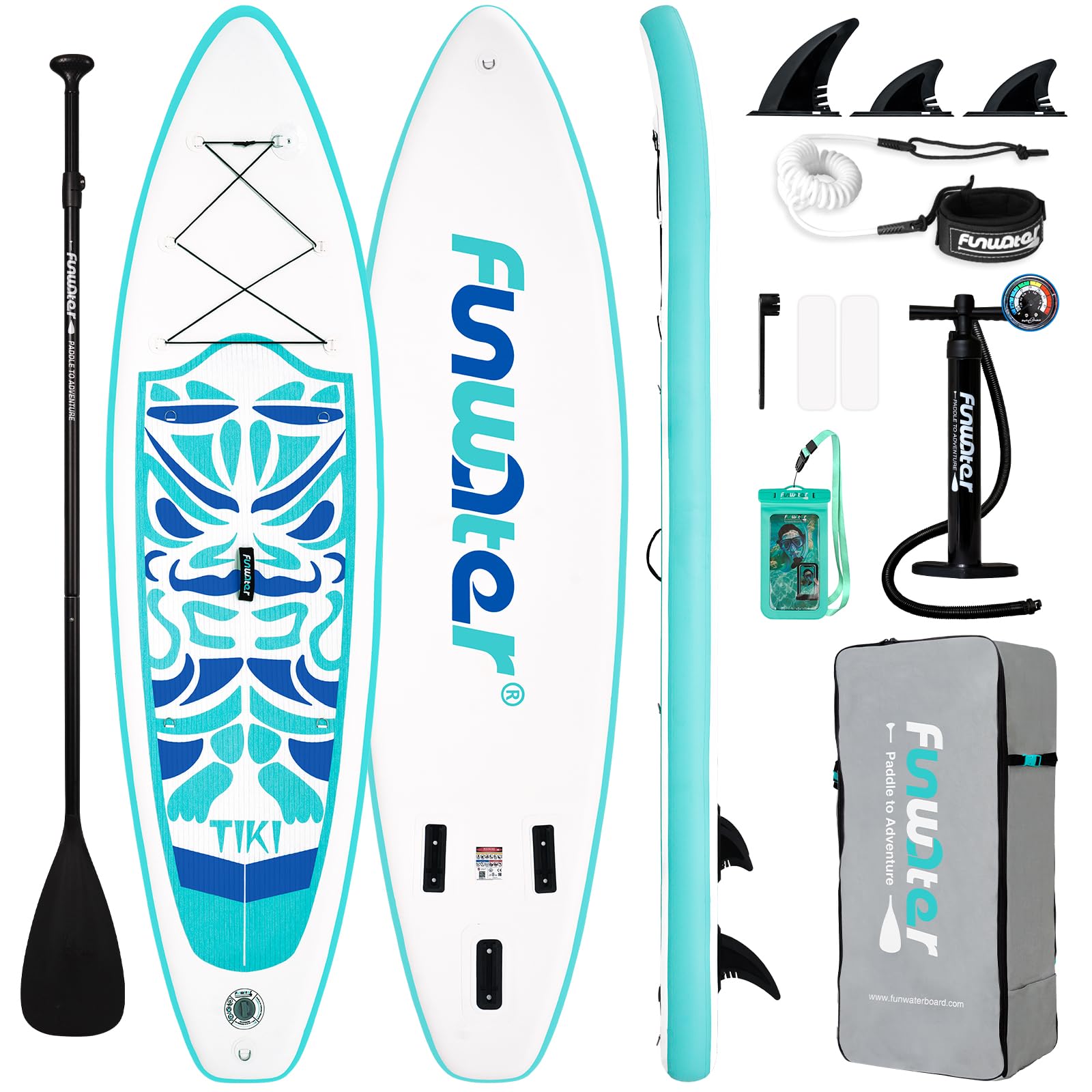 Amazon | SUP(サップ) 空気注入式スタンドアップパドルボード (白と